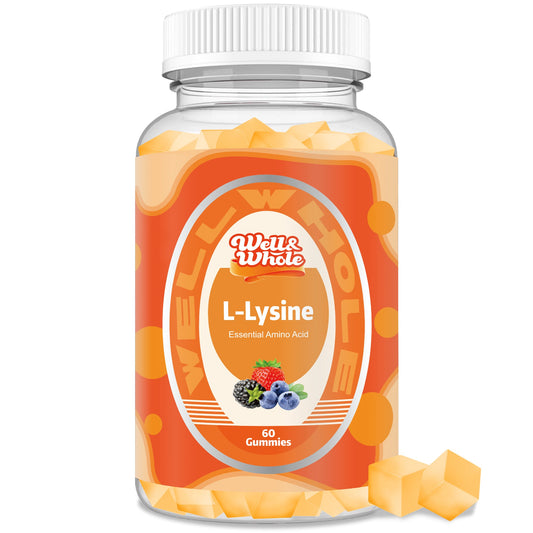 WellWholePlus L-lysine 1000mg gummies for kids and adults